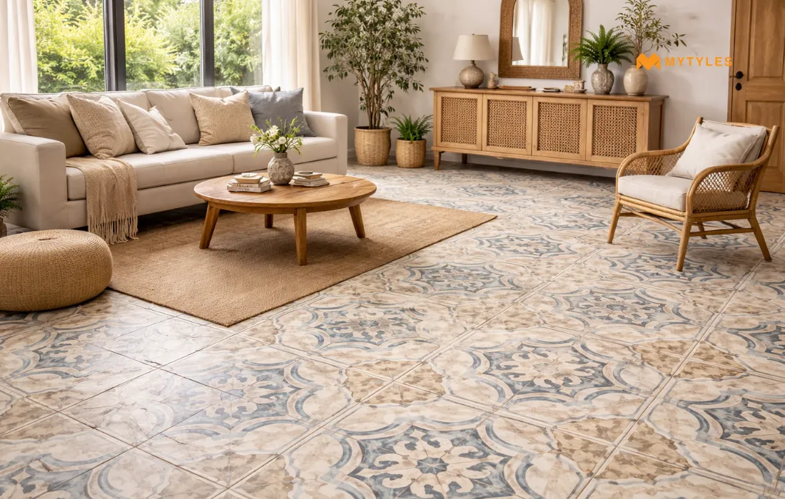 Moroccan Tile in Living Room